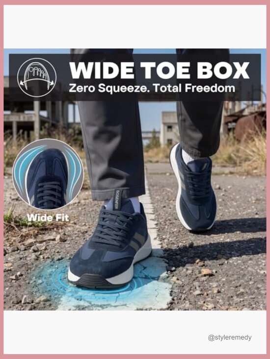 Wide Toe Box Trail Running Shoes, Hands-Free Slip-On Sneakers main image 7